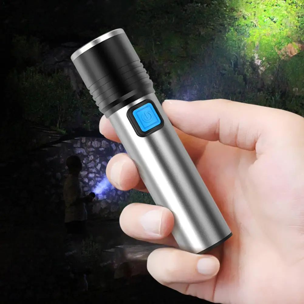 XM-L T6 Built-in USB Rechargeable Battery LED Flashlight Zoomable Aluminum Torch Waterproof For Bike Camping Light Head Lamp
XM-L T6 Built-in USB Rechargeable Battery LED Flashlight Zoomable Aluminum Torch Waterproof For Bike Camping Light Head Lamp
