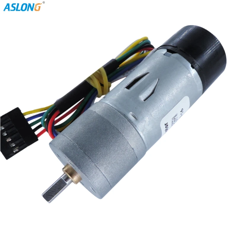 12V электродвигатели Jga25-370B Dc Шестерни датчик двигателя Низкая Скорость Кисть DIY
