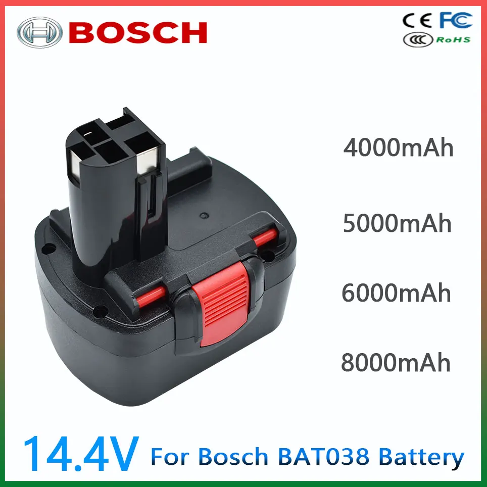 14.4V 4.0Ah/5.0Ah/6.0AhBosch Rechargeable Battery For bosch Drill ScrewdriverBAT038 BAT040 BAT140 BAT159 BAT041 3660K 2607335533
14.4V 4.0Ah/5.0Ah/6.0AhBosch Rechargeable Battery For bosch Drill ScrewdriverBAT038 BAT040 BAT140 BAT159 BAT041 3660K 2607335533