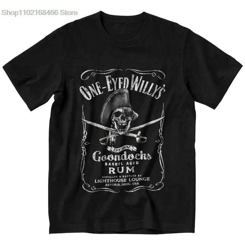 The Goonies One Eyed Willy's Rum T Shirt Men Soft Cotton Tshirt Leisure Tee Tops Short Sleeved Comedy Film Skull Pirate T-shirt
The Goonies One Eyed Willy's Rum T Shirt Men Soft Cotton Tshirt Leisure Tee Tops Short Sleeved Comedy Film Skull Pirate T-shirt
