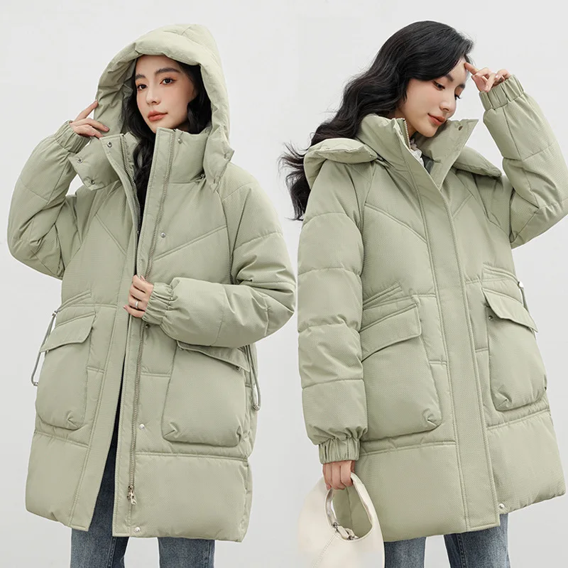 Winter Fashion New Mid Length Hooded Long sleeved Loose and Warm Cotton-Padded Clothes Coat Women's Trend
Winter Fashion New Mid Length Hooded Long sleeved Loose and Warm Cotton-Padded Clothes Coat Women's Trend