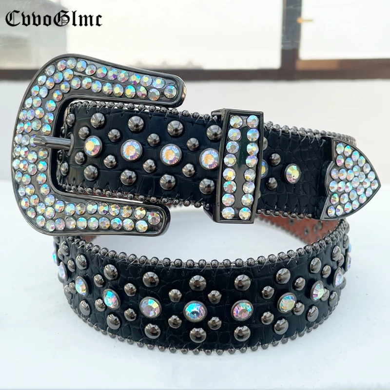 Punk Dark Rhinestones Belts Luxury Strap Western Cowboy Blue Diamonds Bing Belt Women Crystal Studded Cinto De Strass For Dress
Punk Dark Rhinestones Belts Luxury Strap Western Cowboy Blue Diamonds Bing Belt Women Crystal Studded Cinto De Strass For Dress