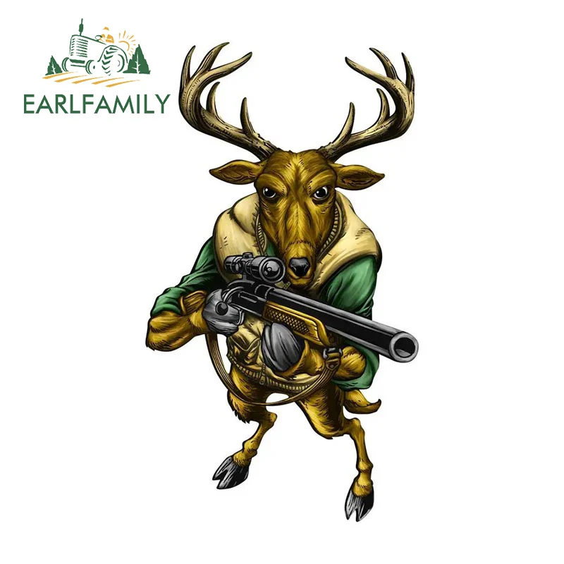 EARLFAMILY 13 см x 7,4 см олень с пистолетом, автомобильная наклейка, природная уличная охота, наклейка для багажа, украшение для ноутбука, забавные наклейки с животными
EARLFAMILY 13 см x 7,4 см олень с пистолетом, автомобильная наклейка, природная уличная охота, наклейка для багажа, украшение для ноутбука, забавные наклейки с животными