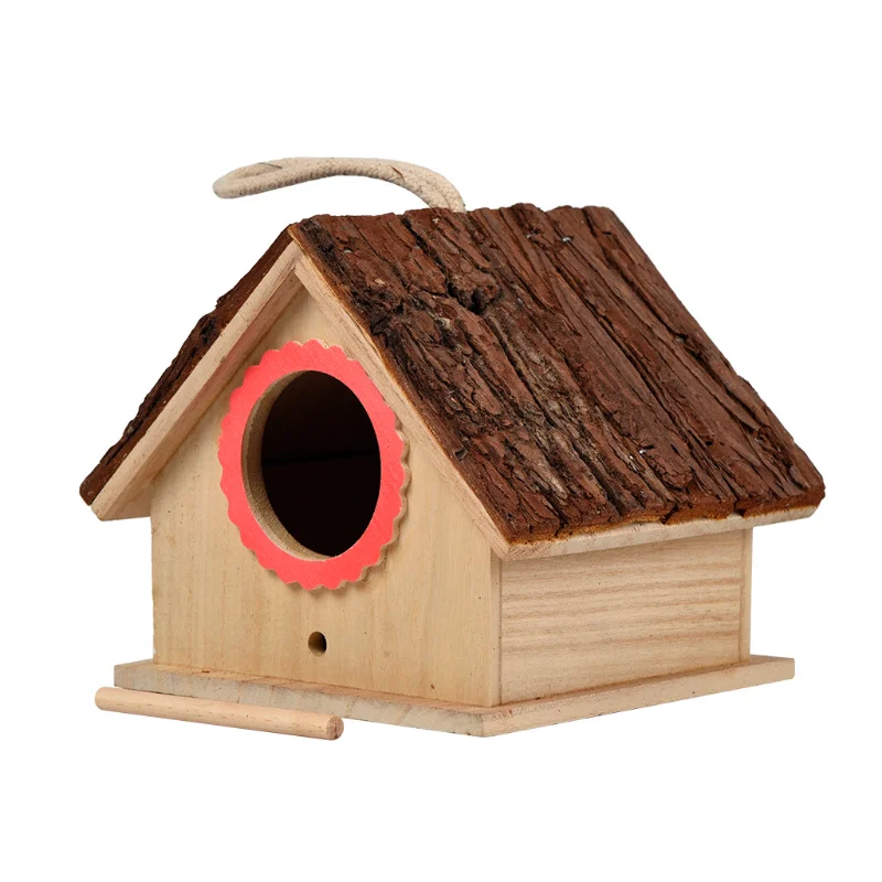 High Quality Wood Birds Nest Hummingbird House Bird Box Hanging Decoration Creative Wall-Mounted Wooden Outdoor Nest Bird House
High Quality Wood Birds Nest Hummingbird House Bird Box Hanging Decoration Creative Wall-Mounted Wooden Outdoor Nest Bird House