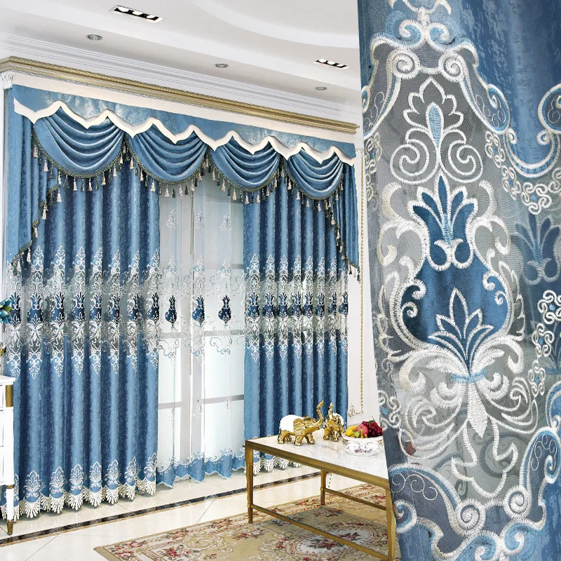 Curtains for Living Dining Room Bedroom High Shading Luxury Palace European Valance Embroidery Windows Door Hollow Out
Curtains for Living Dining Room Bedroom High Shading Luxury Palace European Valance Embroidery Windows Door Hollow Out