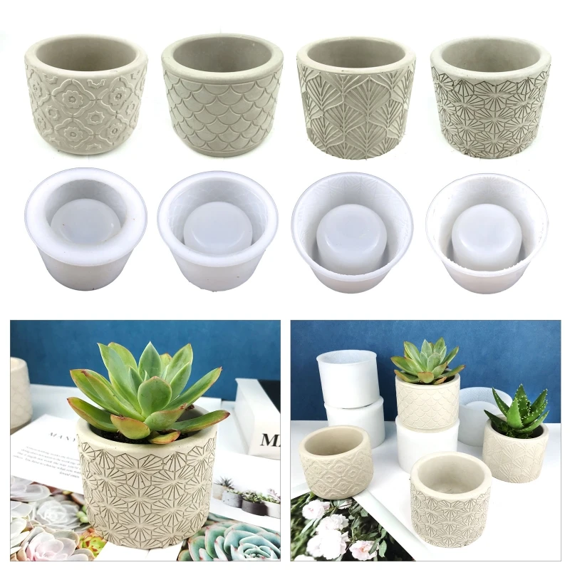Small Flower Pot Silicone Mold Diy Succulents Concrete Flower Pot Vase Plaster Cement Clay Mold Plant Holder Mold
Small Flower Pot Silicone Mold Diy Succulents Concrete Flower Pot Vase Plaster Cement Clay Mold Plant Holder Mold