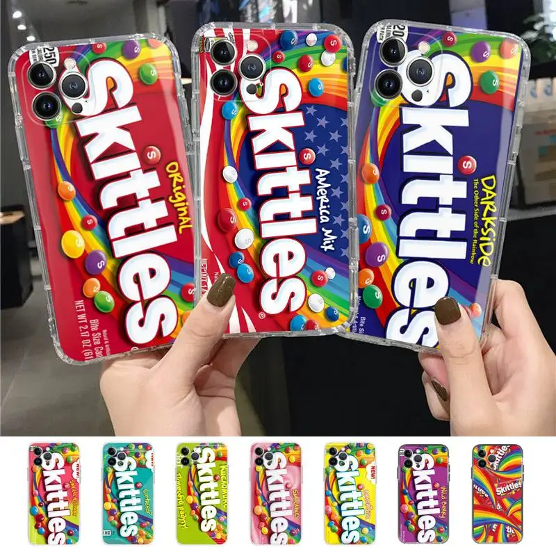 

Skittles Sweet Sour Fruit Candies Phone Case for iPhone 11 12 13 mini pro XS MAX 8 7 6 6S Plus X 5S SE 2020 XR case