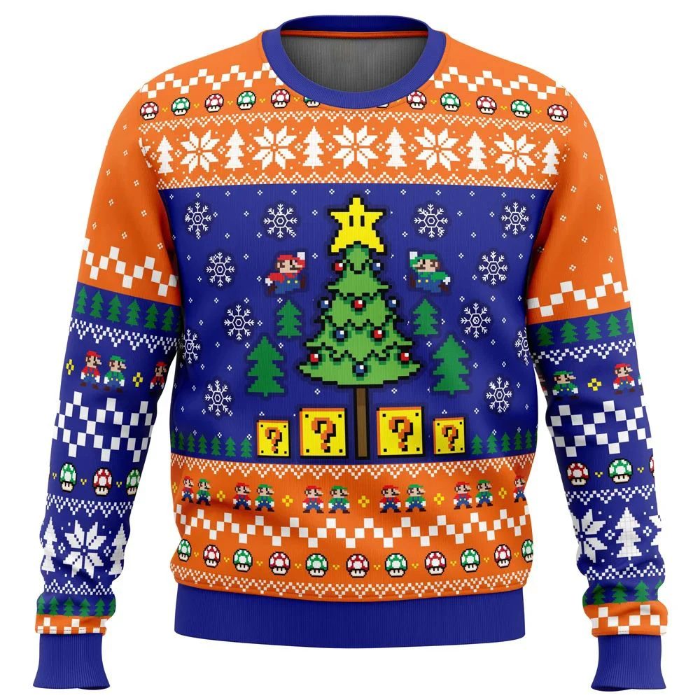 

Картинг Уродливый Рождественский свитер подарок пуловер с Санта Клаусом Мужская 3D Толстовка и топ осень и зима