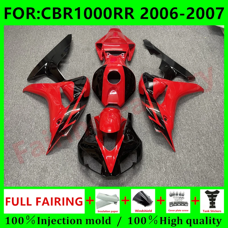 NEW Abs Motorcycle Whole Fairings kit fit for CBR1000RR CBR1000 06 07 CBR 1000RR 2006 2007 Bodywork full Fairing set red black
NEW Abs Motorcycle Whole Fairings kit fit for CBR1000RR CBR1000 06 07 CBR 1000RR 2006 2007 Bodywork full Fairing set red black