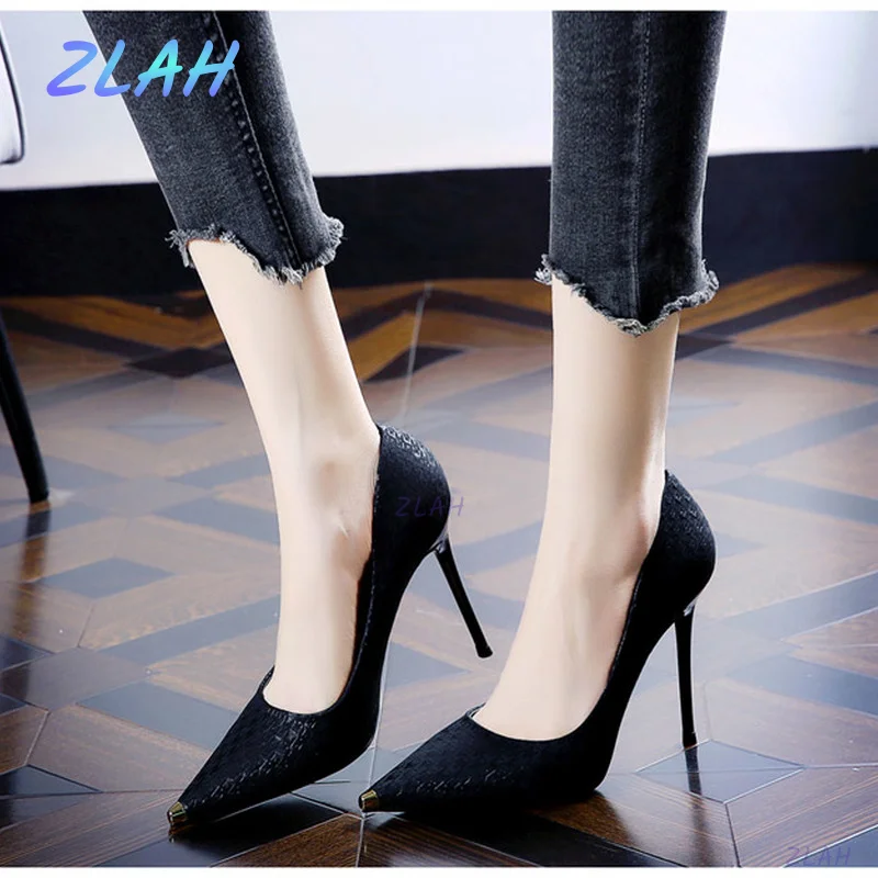 New Ladies High Heels Stiletto Heels Zlah Sexy Ladies High Heels Microfiber Pointed Toe Women's Shoes Women Pumps
New Ladies High Heels Stiletto Heels Zlah Sexy Ladies High Heels Microfiber Pointed Toe Women's Shoes Women Pumps