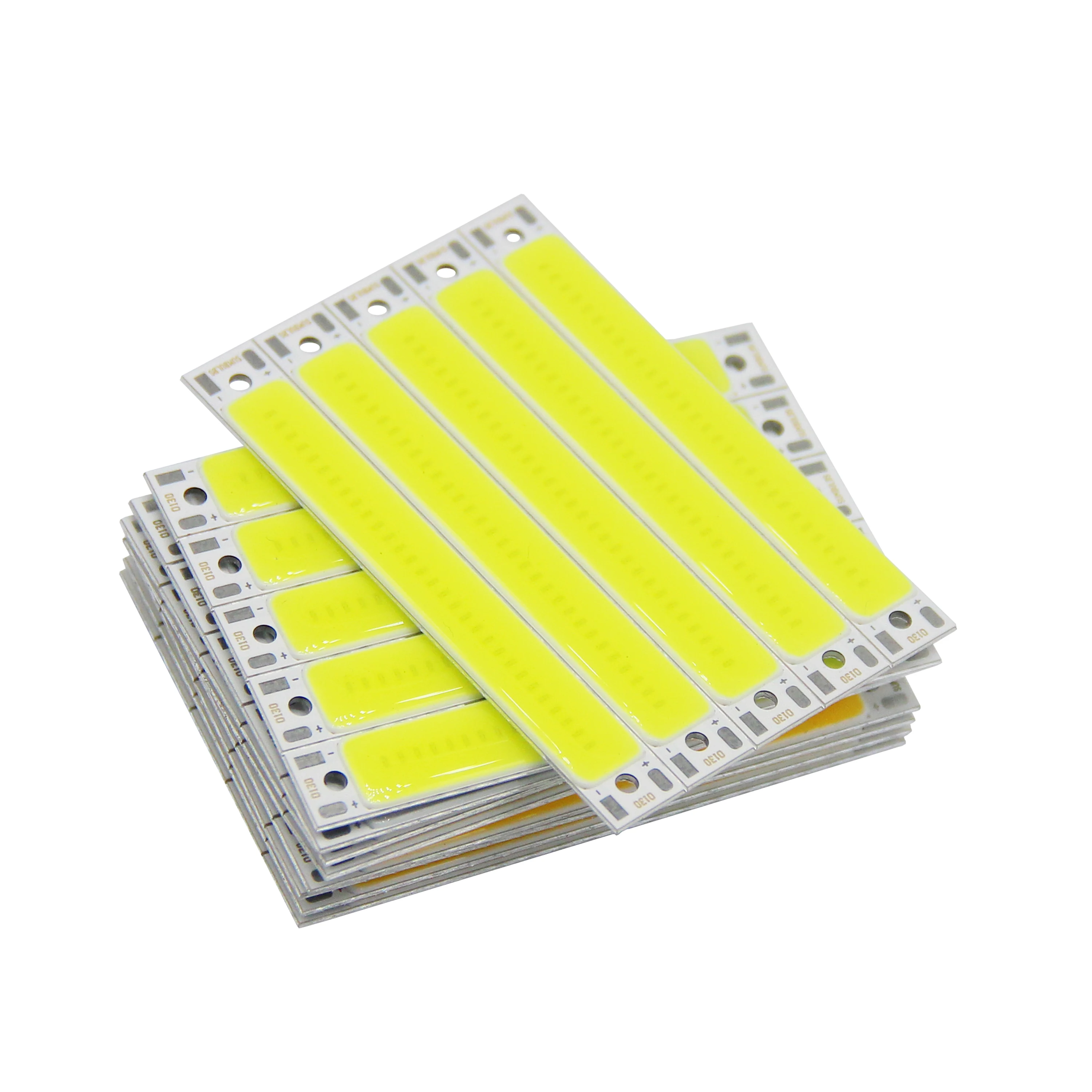 

10 Pieces 2V 3V LED COB 60x8mm Chip Onboard Warm Cool White Blue Red Bulb 1.5W 3W DC 3.7V For LED Strip Work Lamps Bicycle Light