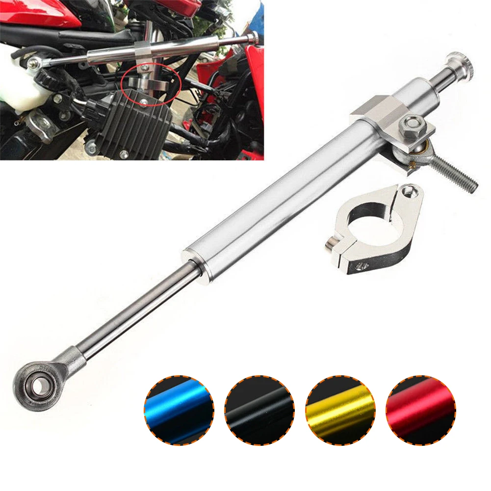 330mm Universal Motorcycle Adjustable Steering Damper Stabilizer Aluminum Balancing Lever Stabilizer For Kawasaki For Suzuki
330mm Universal Motorcycle Adjustable Steering Damper Stabilizer Aluminum Balancing Lever Stabilizer For Kawasaki For Suzuki