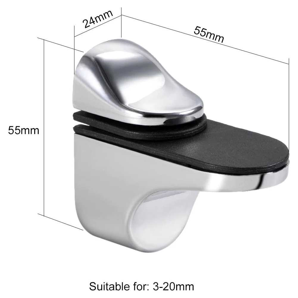 4*Glass Clamp Zinc Alloy Adjustable Glass Plated Brackets Metal Shelf Holder Bracket Support Home Improvement Hardware Brand New
4*Glass Clamp Zinc Alloy Adjustable Glass Plated Brackets Metal Shelf Holder Bracket Support Home Improvement Hardware Brand New