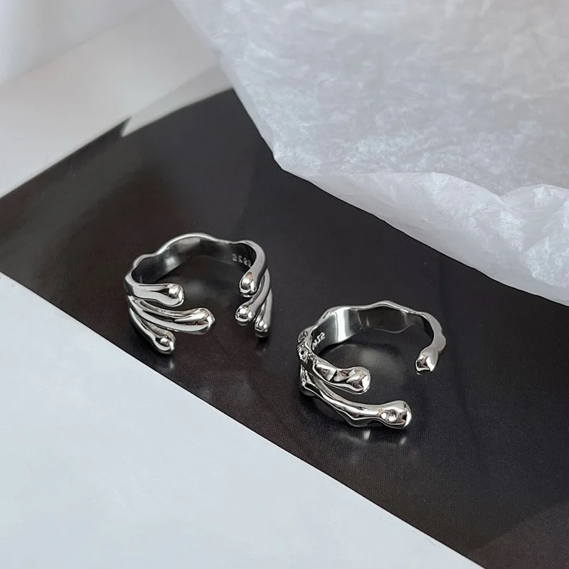 FMILY Minimalist 925 Sterling Silver Water Drop Ring Fashion All-match Temperament Hip-hop Punk Jewelry for Girlfriend Gift
FMILY Minimalist 925 Sterling Silver Water Drop Ring Fashion All-match Temperament Hip-hop Punk Jewelry for Girlfriend Gift