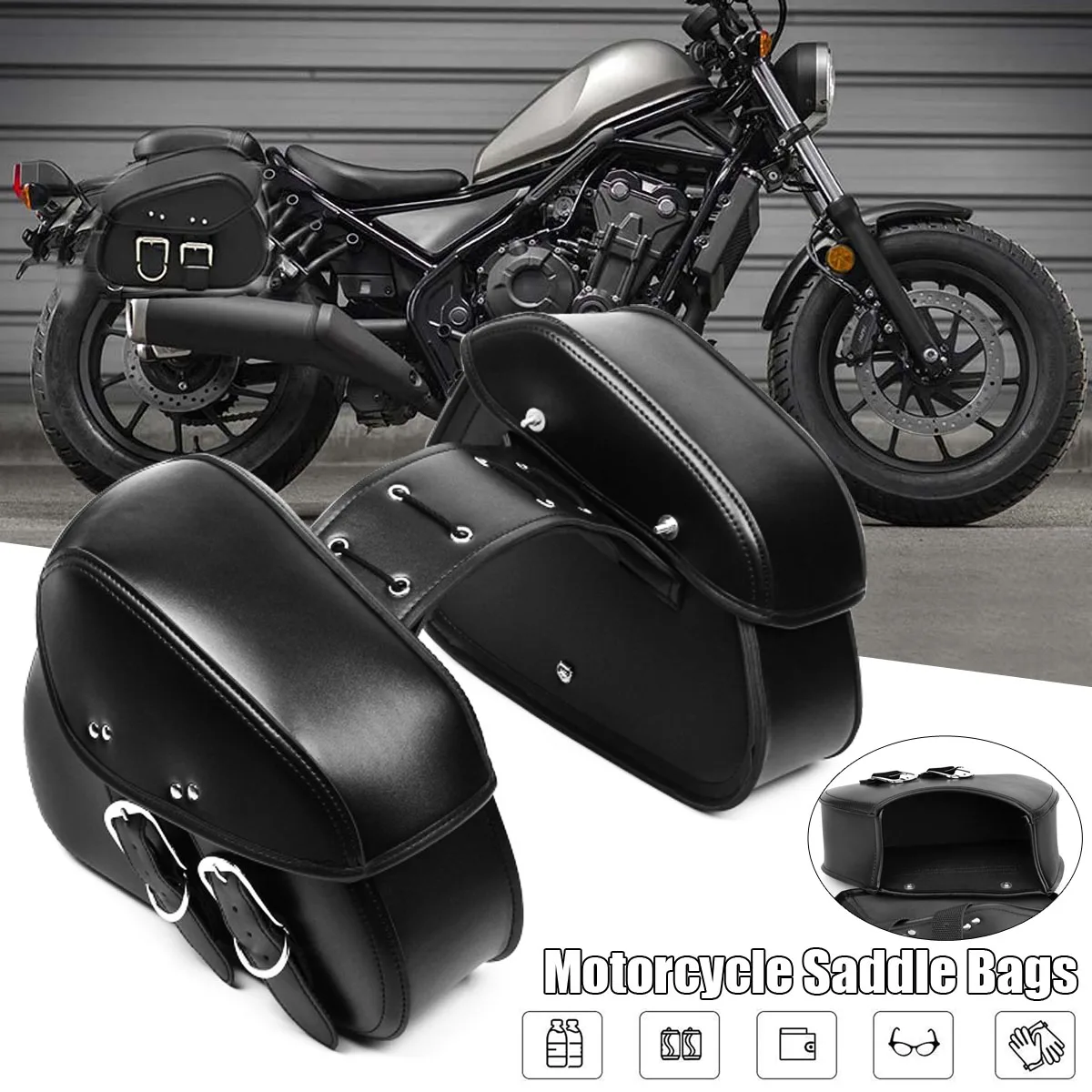 Universal 2PCS Touring Motorbike Saddle Bag Motorcycle Canvas Waterproof Panniers Box Side PU Leather Tools Bag Pouch
Universal 2PCS Touring Motorbike Saddle Bag Motorcycle Canvas Waterproof Panniers Box Side PU Leather Tools Bag Pouch