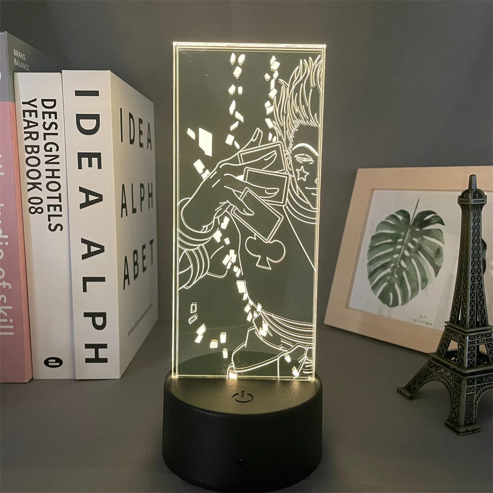 Anime Hunter X Hunter Hisoka Lamp Gift Acrylic 3d Night Light Led Color Changing Nightlight for Kids Bedroom Decoration Light
Anime Hunter X Hunter Hisoka Lamp Gift Acrylic 3d Night Light Led Color Changing Nightlight for Kids Bedroom Decoration Light