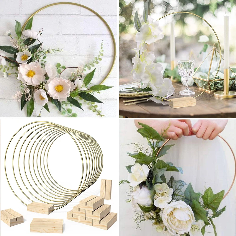 Decoration for Wedding Flower Metal Hoop Wreath Metal Table Home Holders Garland Garland Centerpieces 10pc Card Deco Wood Floral
Decoration for Wedding Flower Metal Hoop Wreath Metal Table Home Holders Garland Garland Centerpieces 10pc Card Deco Wood Floral