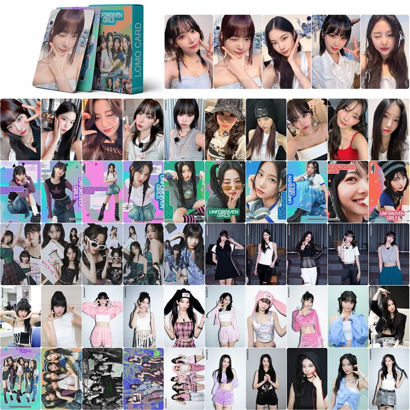 55pcs/set LE SSERAFIM Day Album Card UNFORGIVEN Lomo Card Miyawaki Sakira Kim Chae-Yuen Print Photo Photo Card Fan Gift Kpop
55pcs/set LE SSERAFIM Day Album Card UNFORGIVEN Lomo Card Miyawaki Sakira Kim Chae-Yuen Print Photo Photo Card Fan Gift Kpop