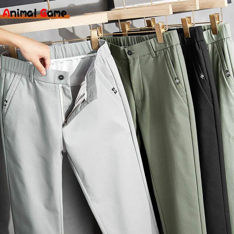 Spring Summer Pants Mens Stretch Korean Casual Slim Fit Elastic Waist Business Classic Trousers Male Black Gray Long Pants Men
Spring Summer Pants Mens Stretch Korean Casual Slim Fit Elastic Waist Business Classic Trousers Male Black Gray Long Pants Men