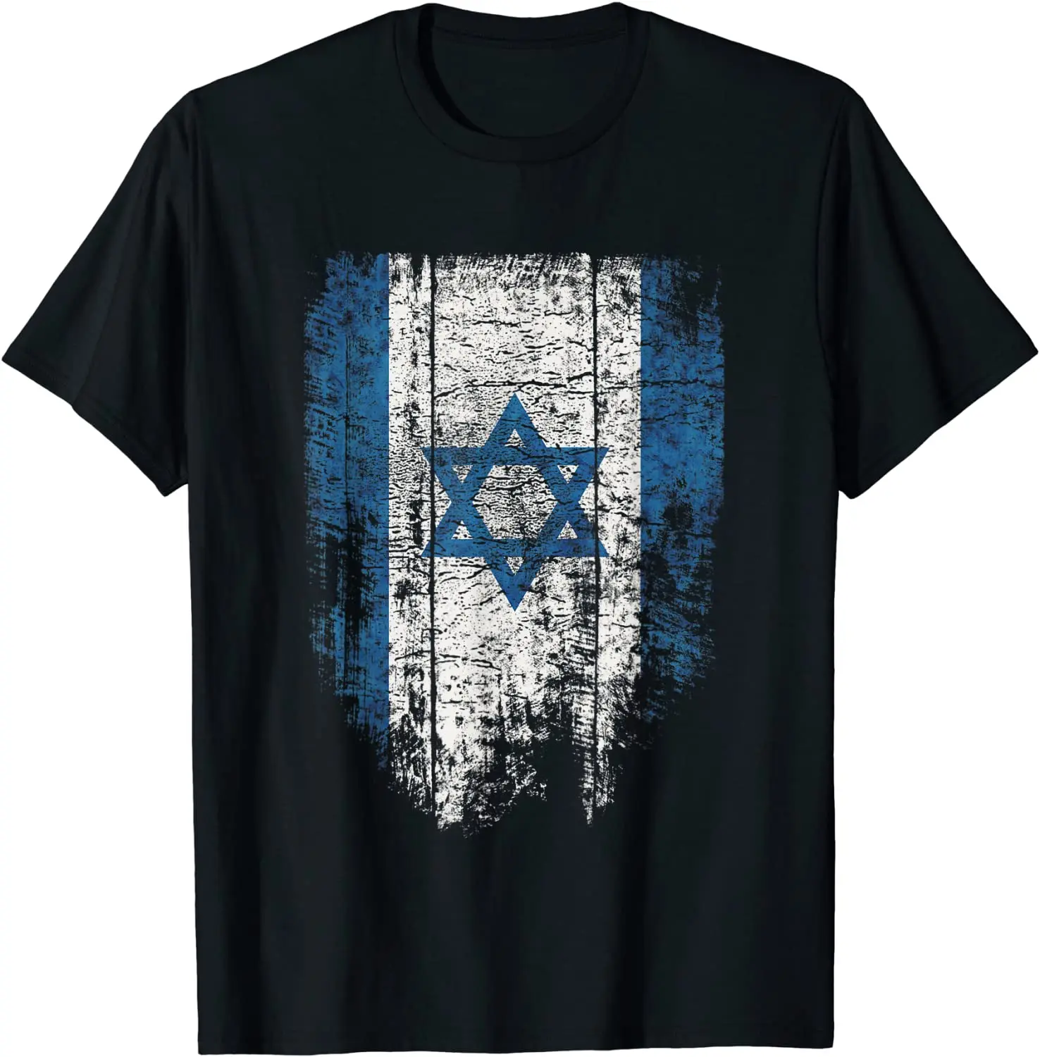 

Distressed Israel Flag T-Shirt 100% Cotton O-Neck Summer Short Sleeve Casual Mens T-shirt Size S-3XL