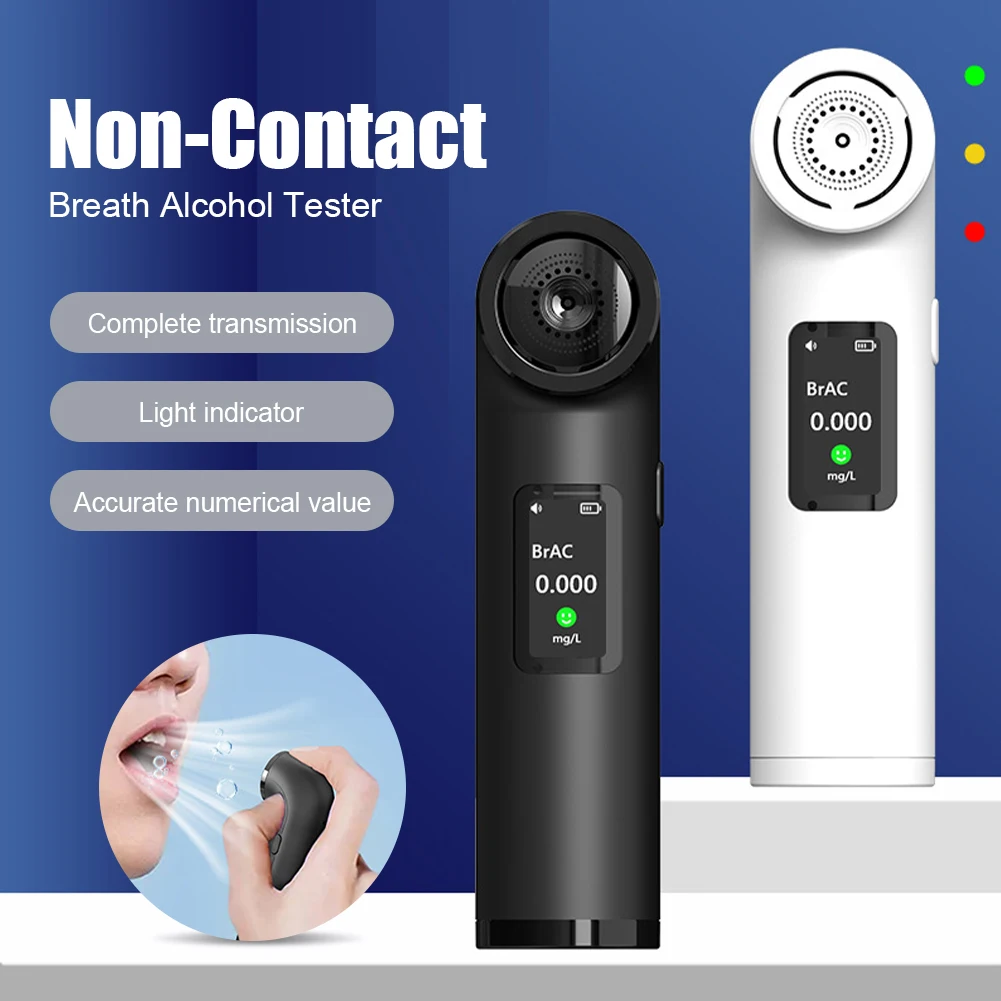 

High Sensitivity Digital Breathalyzer Tester Alcohol Detection Accurate Measureme Professional Portable Breath Alcohol Analyzer