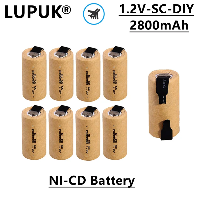 LUPUK-1.2V, SC Nickel Cadmium Rechargeable Battery, 2800mAh, Suitable for Replacing Backup Power Sources for Electric Tools, Etc
LUPUK-1.2V, SC Nickel Cadmium Rechargeable Battery, 2800mAh, Suitable for Replacing Backup Power Sources for Electric Tools, Etc