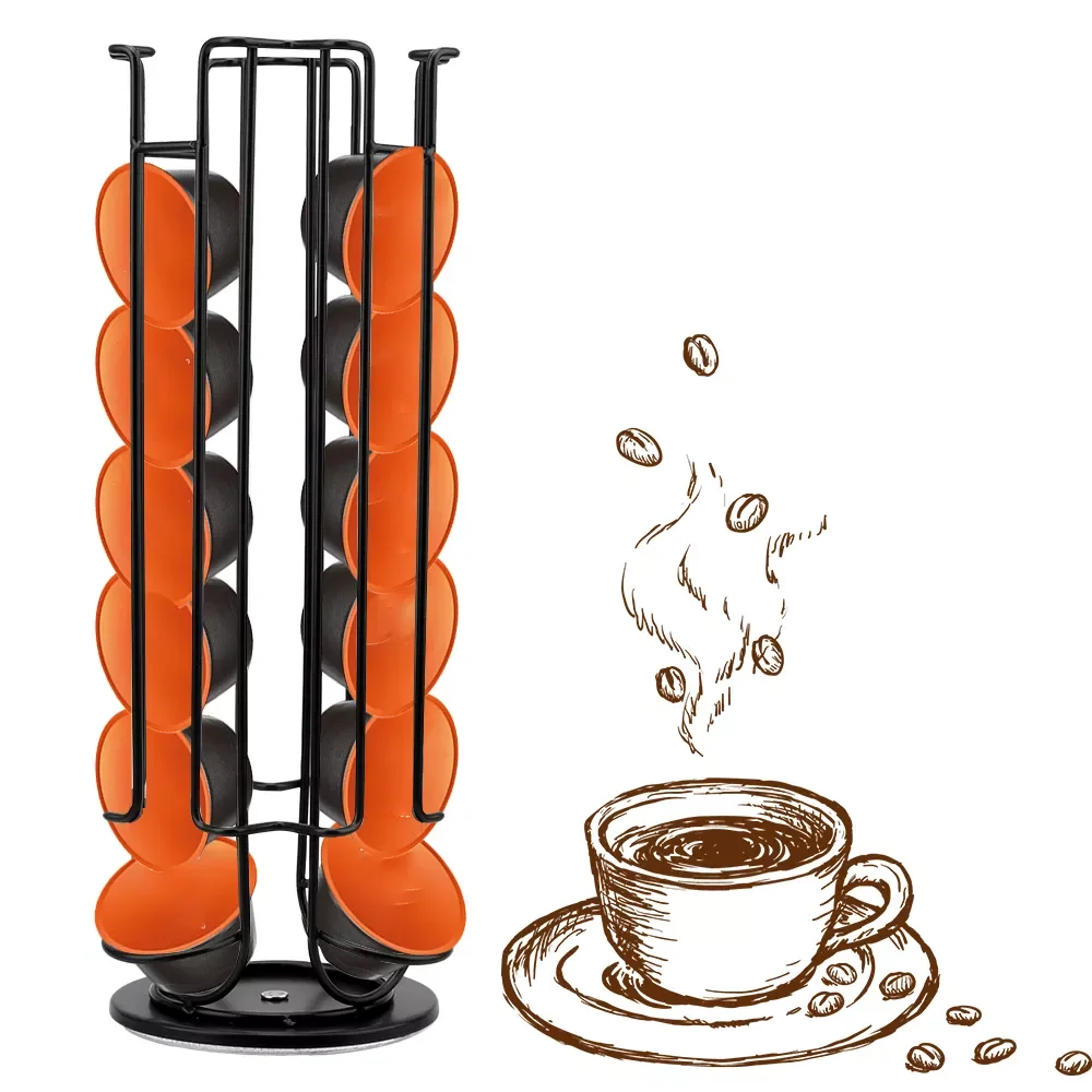 2023 Stainless Steel Rotatable Coffee Pod Holder Display Capsule Rack Tower Stand Storage Shelves For 24Cups Dolce Gusto Capsul
2023 Stainless Steel Rotatable Coffee Pod Holder Display Capsule Rack Tower Stand Storage Shelves For 24Cups Dolce Gusto Capsul