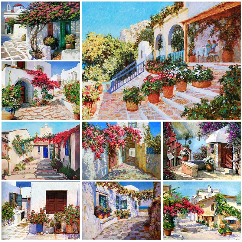 Landscape 5D Diamond Painting Town Street Flowers Full Diamond Mosaic Diamond Embroidery Kit DIY Rhinestone Home Art Decoration
Landscape 5D Diamond Painting Town Street Flowers Full Diamond Mosaic Diamond Embroidery Kit DIY Rhinestone Home Art Decoration
