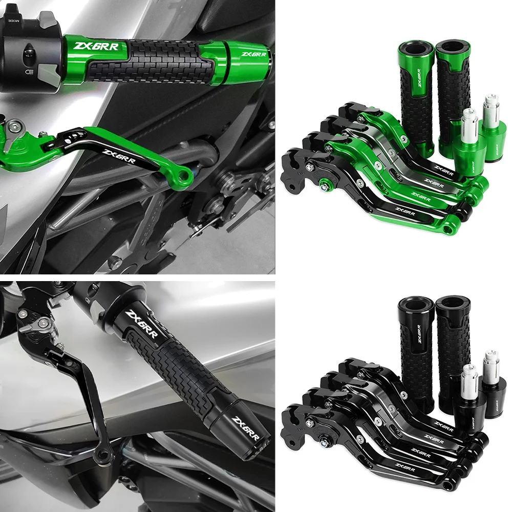 7/8" Non-slip Rubber &Aluminum Handlebar Handle Bar Grips Ends Cover Clutch Brake Levers Set For KAWASAKI ZX6RR ZX-6RR 2000-2004
7/8" Non-slip Rubber &Aluminum Handlebar Handle Bar Grips Ends Cover Clutch Brake Levers Set For KAWASAKI ZX6RR ZX-6RR 2000-2004