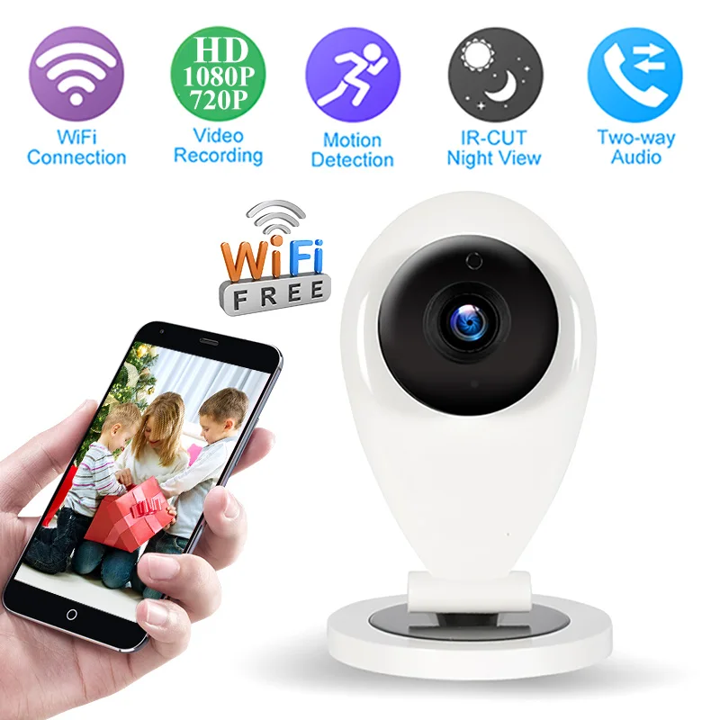 1080P Wifi IP Camera Mini CCTV Camera Wireless Camera Home Baby Monitor P2P Two Way Audio 32G SD Card Security Cameras
1080P Wifi IP Camera Mini CCTV Camera Wireless Camera Home Baby Monitor P2P Two Way Audio 32G SD Card Security Cameras