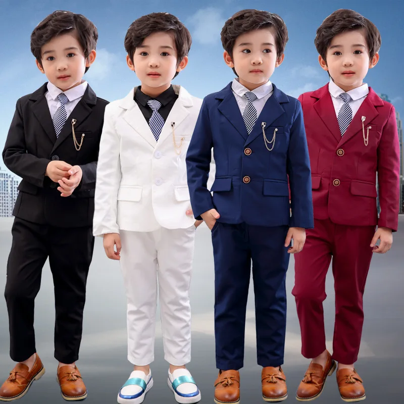 Children's Formal Red Suit Set Flower Boy Wedding Student Host Performance Costume Kids Jacket Pants 2pcs Clothing Set
Children's Formal Red Suit Set Flower Boy Wedding Student Host Performance Costume Kids Jacket Pants 2pcs Clothing Set