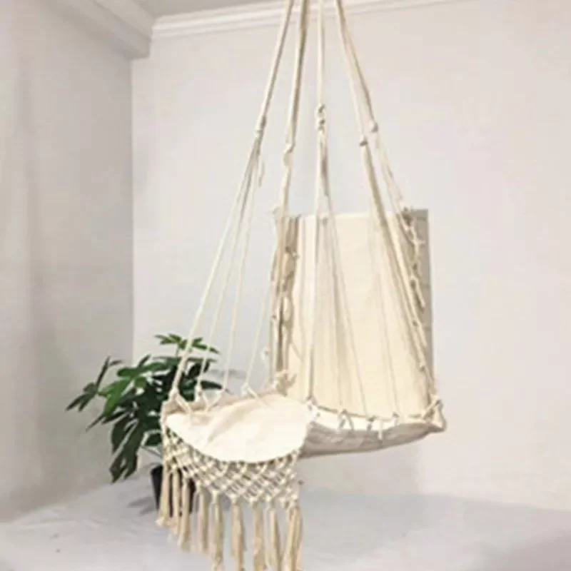 Hammock Safety Beige Hanging Hammock Chair Swing Rope Outdoor Indoor Hanging Chair Garden Seat for Child AdultNordic Style
Hammock Safety Beige Hanging Hammock Chair Swing Rope Outdoor Indoor Hanging Chair Garden Seat for Child AdultNordic Style