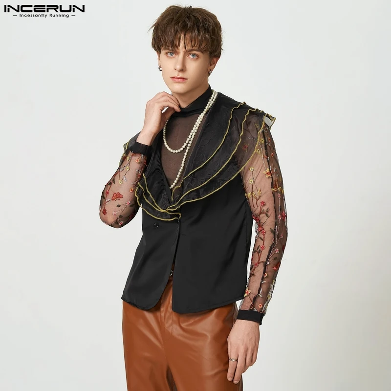 INCERUN Tops 2023 American Style Men's Mesh Ruffled Sleeveless Waistcoat Fashion Well Fitting Male Loose Comfortable Vests S-5XL
INCERUN Tops 2023 American Style Men's Mesh Ruffled Sleeveless Waistcoat Fashion Well Fitting Male Loose Comfortable Vests S-5XL