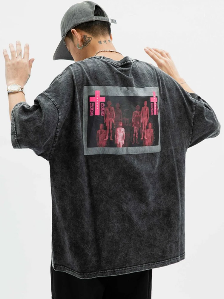 T-Shirts Men Oversized Washed Gothic Short Sleeve Hip Hop Vintage Harajuku Graphic Korean Fashion Y2k Tops Streetwear Clothing
T-Shirts Men Oversized Washed Gothic Short Sleeve Hip Hop Vintage Harajuku Graphic Korean Fashion Y2k Tops Streetwear Clothing