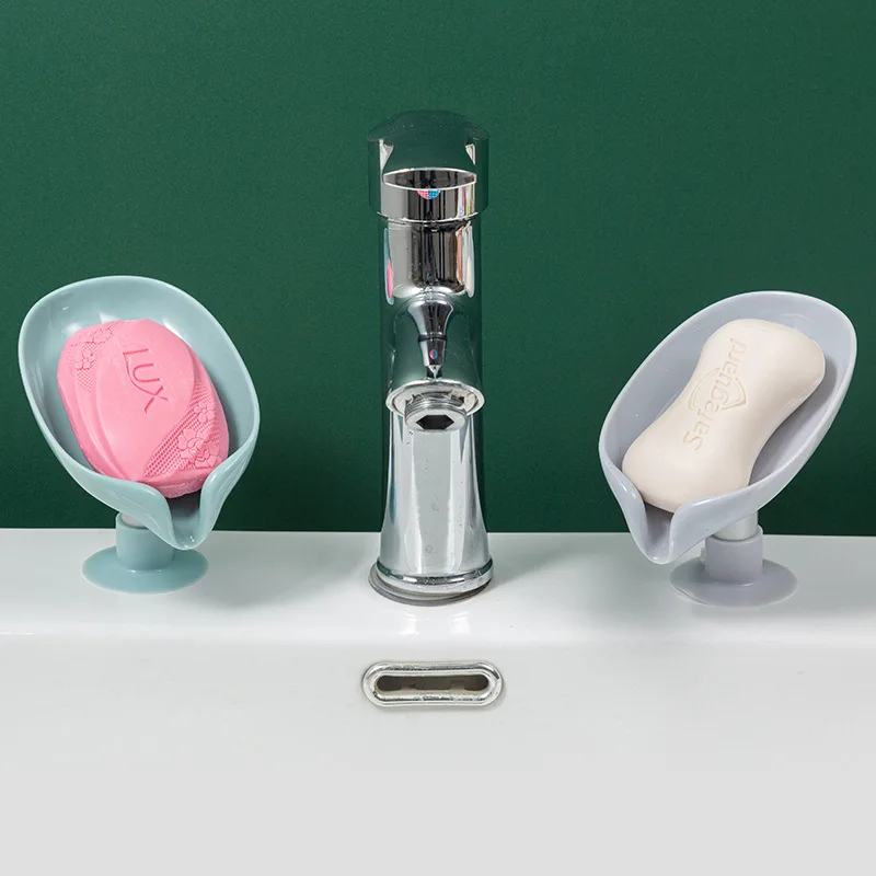 Leaf Shape Soap Box Drain Soap Holder Box Bathroom Shower Soap Holder sponge Storage Tray Creative Sucker Water-free Storage Box
Leaf Shape Soap Box Drain Soap Holder Box Bathroom Shower Soap Holder sponge Storage Tray Creative Sucker Water-free Storage Box