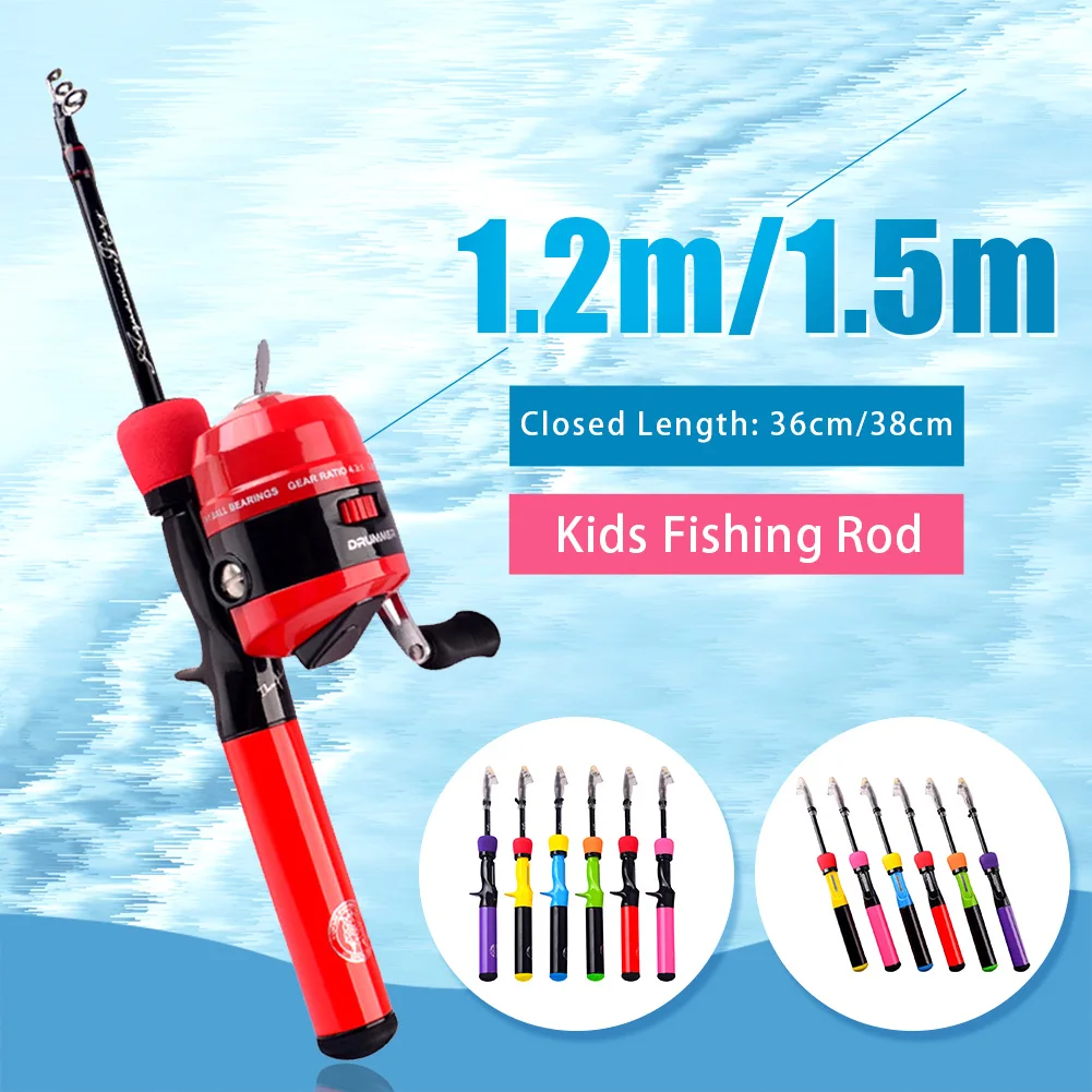 Ultralight Fishing Rod 1.2m/1.5m Portable Telescopic Fishing Rod Spinning Casting Pole for Kids Carp Freshwater Fishing Tackle
Ultralight Fishing Rod 1.2m/1.5m Portable Telescopic Fishing Rod Spinning Casting Pole for Kids Carp Freshwater Fishing Tackle