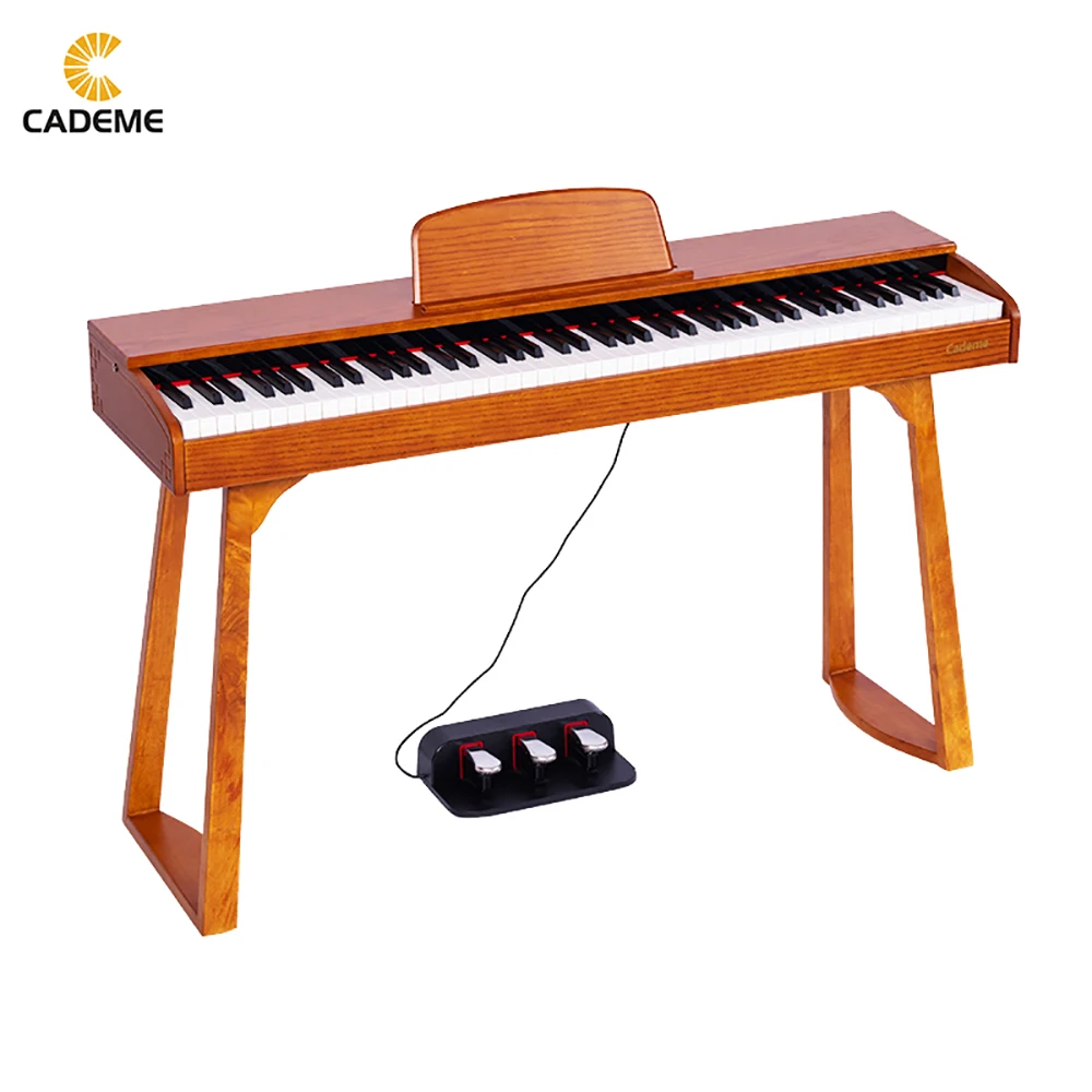 Natural Wood Electric Digital Piano 88 Key Weighted Hammer Action Keyboard for Kids Beginner with Triple-Pedal,Stand
Natural Wood Electric Digital Piano 88 Key Weighted Hammer Action Keyboard for Kids Beginner with Triple-Pedal,Stand