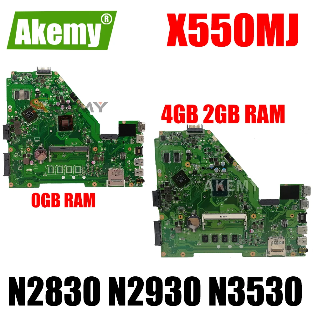 X550MJ Original Notebook Mainboard N2830 N2930 N3530 CPU 4GB 2GB 0GB RAM for ASUS X550MD X552M Y582M K550M Laptop Motherboard 
X550MJ Original Notebook Mainboard N2830 N2930 N3530 CPU 4GB 2GB 0GB RAM for ASUS X550MD X552M Y582M K550M Laptop Motherboard