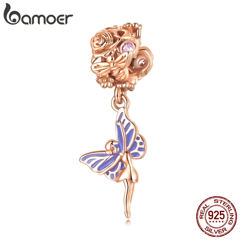 Bamoer 925 Sterling Silver Pavé Sparking CZ Wish Elf Pendant fit Female Bracelet & Bangle Rose And Bee Bead Jewelry DIY Making 
Bamoer 925 Sterling Silver Pavé Sparking CZ Wish Elf Pendant fit Female Bracelet & Bangle Rose And Bee Bead Jewelry DIY Making