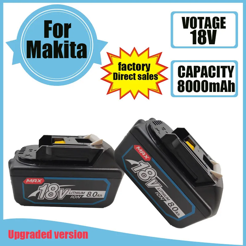 2023 Makita 18V amélioré BL1860 BL1850B BL1850 BL1840 BL1830 BL1820 BL1815 batterie au lithium de remplacement LXT-400
2023 Makita 18V amélioré BL1860 BL1850B BL1850 BL1840 BL1830 BL1820 BL1815 batterie au lithium de remplacement LXT-400