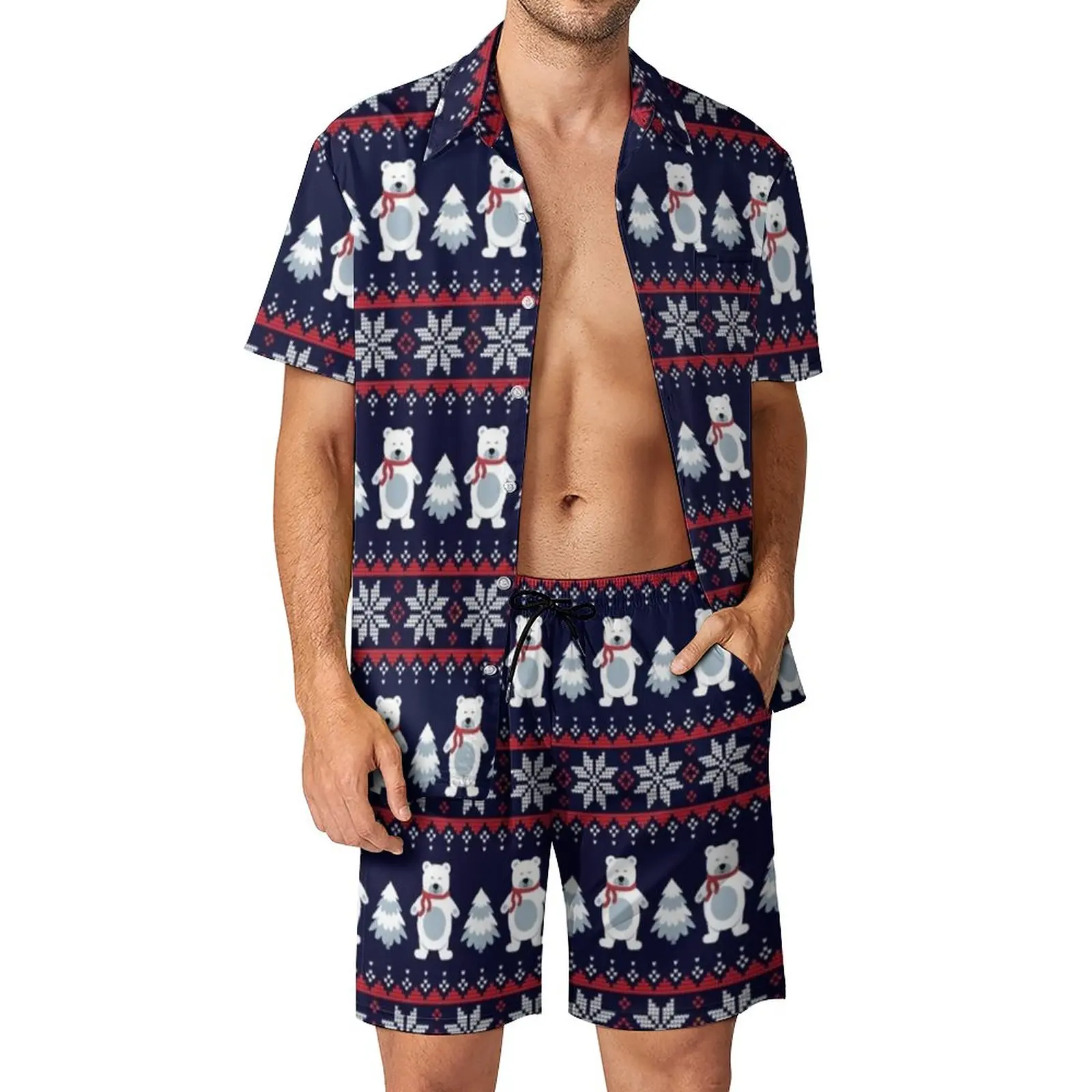 Christmas Winter Bear Outdoor Men Sets Cartoon Adorable Animal Casual Shirt Set Summer Shorts Two-piece Funny Suit 2XL 3XL
Christmas Winter Bear Outdoor Men Sets Cartoon Adorable Animal Casual Shirt Set Summer Shorts Two-piece Funny Suit 2XL 3XL