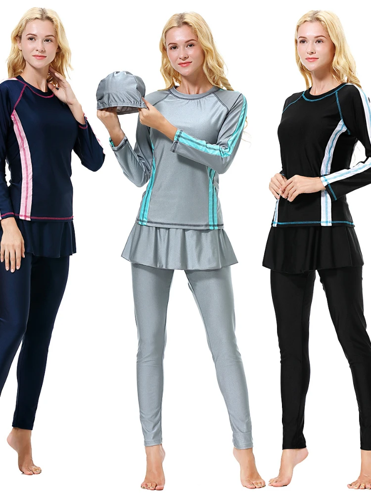 Мусульманская одежда для плавания, Арабская мусульманская женская одежда для плавания, купальный костюм Burkini, одежда для плавания и серфинг...
Мусульманская одежда для плавания, Арабская мусульманская женская одежда для плавания, купальный костюм Burkini, одежда для плавания и серфинг...