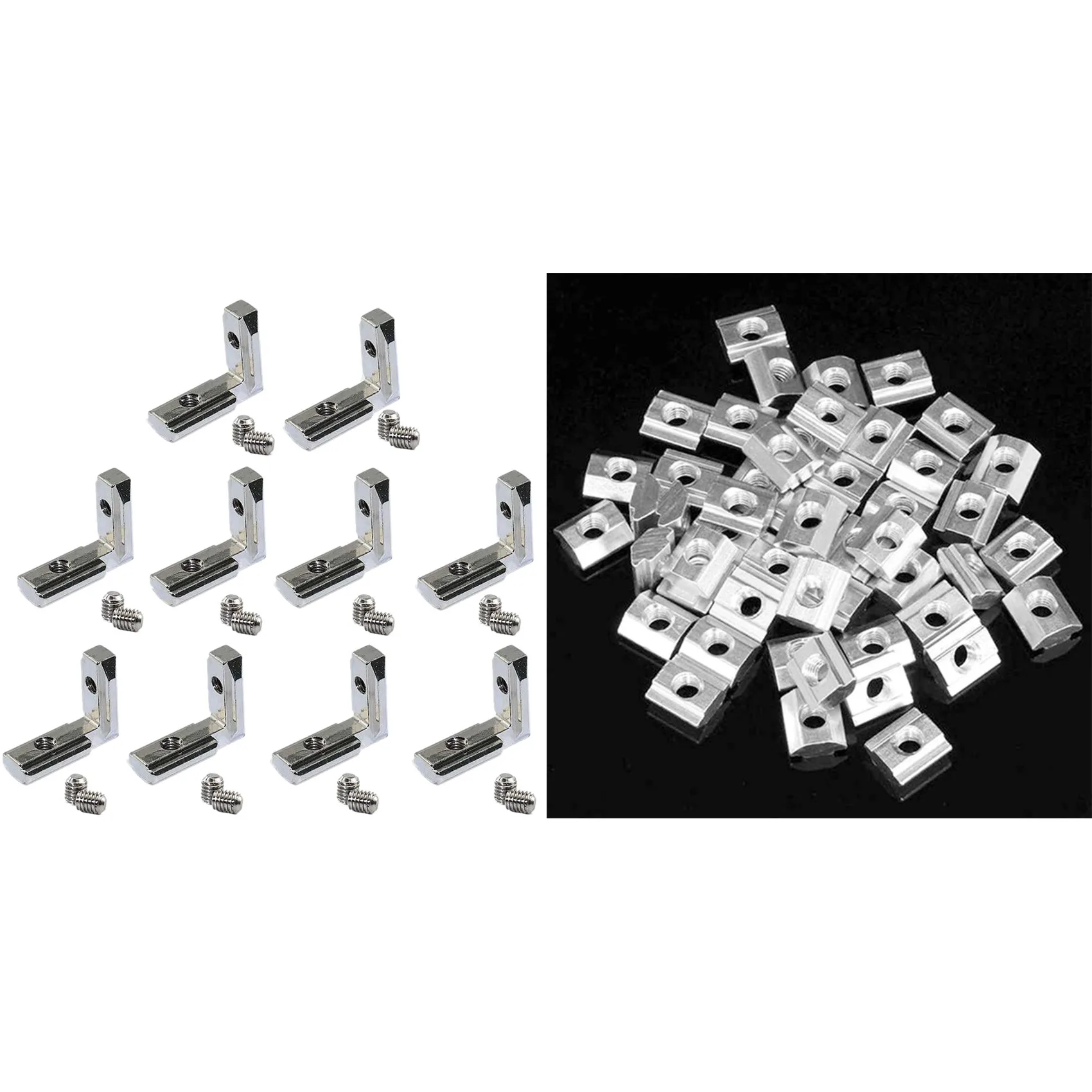 50 шт., Т-образная скользящая гайка из углеродистой стали с 20 т-образными внутренними угловыми коннекторами
50 шт., Т-образная скользящая гайка из углеродистой стали с 20 т-образными внутренними угловыми коннекторами