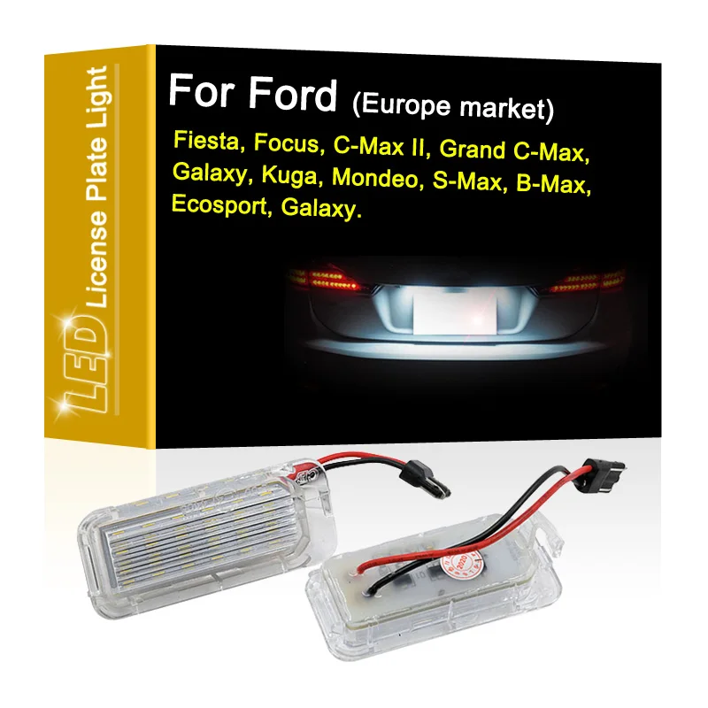 LED Number Plate Lamp For Ford Fiesta Focus Grand C-Max Galaxy Kuga Mondeo S-Max B-Max Ecosport Galaxy White License Plate Light
LED Number Plate Lamp For Ford Fiesta Focus Grand C-Max Galaxy Kuga Mondeo S-Max B-Max Ecosport Galaxy White License Plate Light