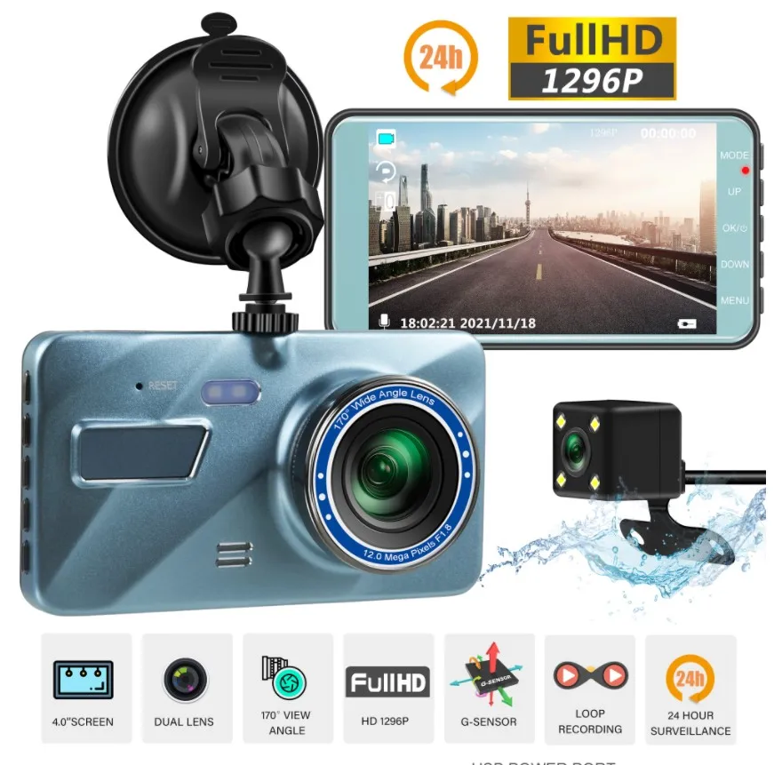 Car Driving Recorder 1080p Front And Rear Cams Dashboard Camera Motion Detection 170° Wide-angle Front Camera Driving Recorder
Car Driving Recorder 1080p Front And Rear Cams Dashboard Camera Motion Detection 170° Wide-angle Front Camera Driving Recorder