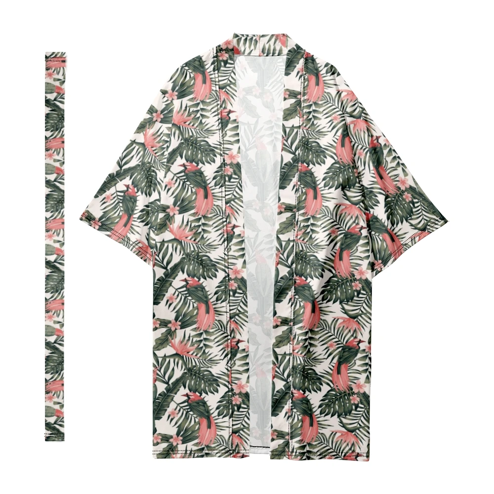 2023 Hawaiian Men's Long Kimono Belt Cardigan Women Robe Short Sleeve Japanese Yukata Summer Beach Kimonos Covers Хаори Hombre
2023 Hawaiian Men's Long Kimono Belt Cardigan Women Robe Short Sleeve Japanese Yukata Summer Beach Kimonos Covers Хаори Hombre