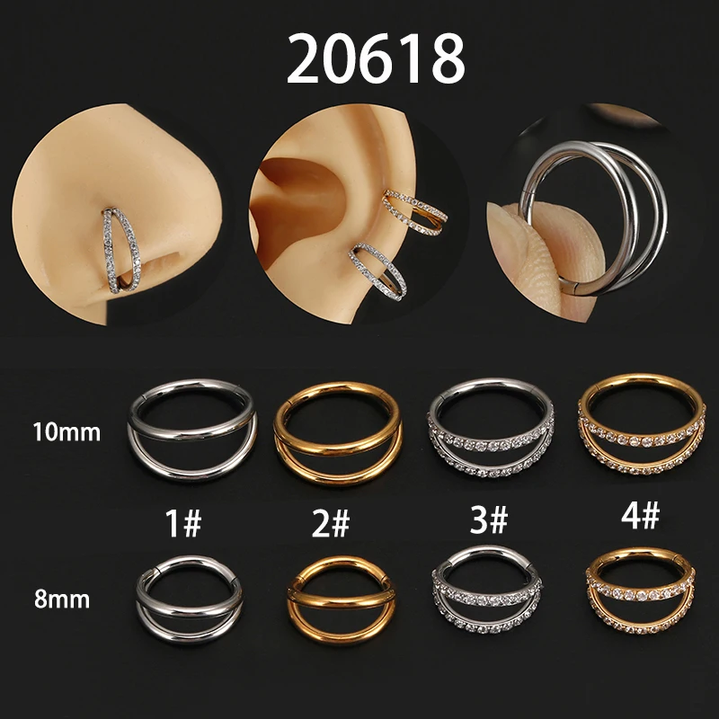 1PC Stainless Steel S16G Septum Piercing Clicker Ear Cartilage Pircing Earring Helix Septum Cliker Ring
1PC Stainless Steel S16G Septum Piercing Clicker Ear Cartilage Pircing Earring Helix Septum Cliker Ring