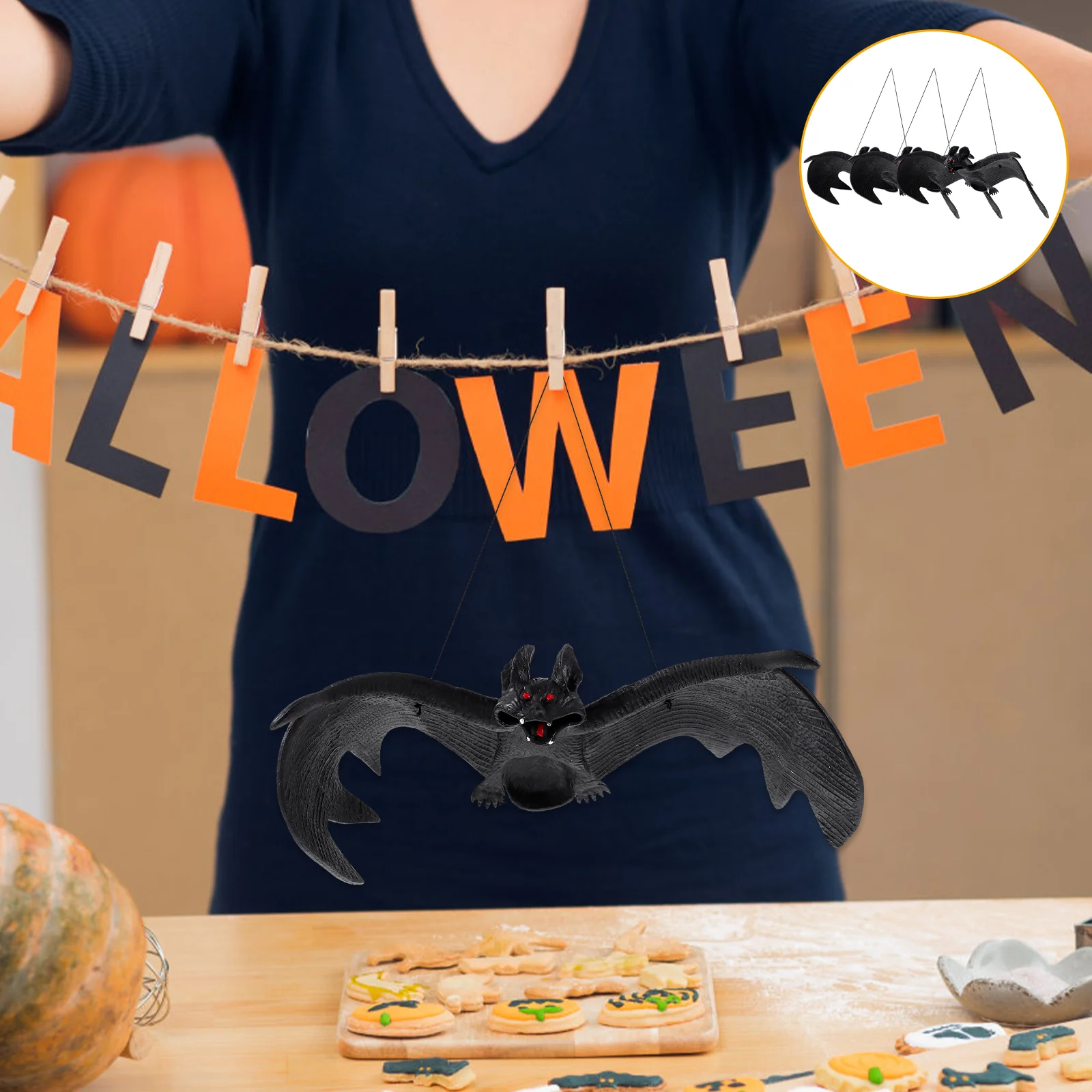 Simulation Bat Pendant Outdoor Party Supply Novel Halloween Pendants Rubber Hanging Decor Scene Decoration Decorations
Simulation Bat Pendant Outdoor Party Supply Novel Halloween Pendants Rubber Hanging Decor Scene Decoration Decorations