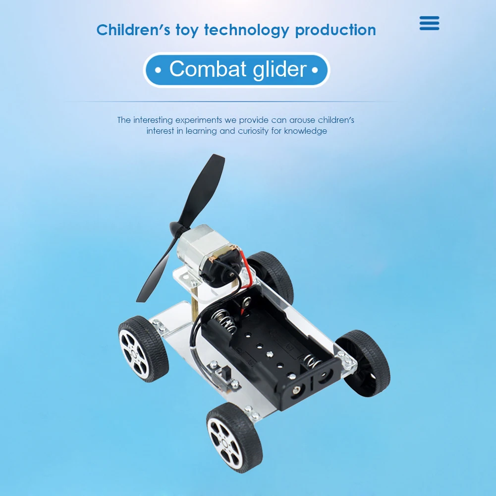 Wind Power Car DIY Electronic Kit for Children Experiment Creative Invention School Toy Science Assemble Model Educational Kits
Wind Power Car DIY Electronic Kit for Children Experiment Creative Invention School Toy Science Assemble Model Educational Kits
