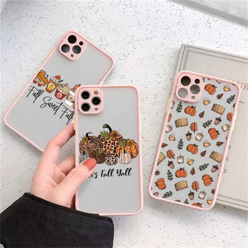 happy autumn fall pumpkin maple leaf Phone Case matte transparent For iphone 11 12 13 7 8 plus mini x xs xr pro max cover
happy autumn fall pumpkin maple leaf Phone Case matte transparent For iphone 11 12 13 7 8 plus mini x xs xr pro max cover